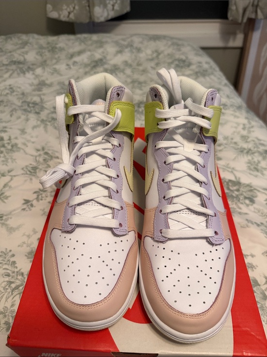 Nike Shoes - Women’s Nike Dunks High White, Pastel Pink, Lavender & Lime